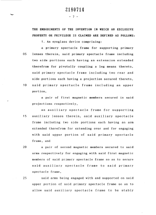 Document de brevet canadien 2180714. Revendications 19961010. Image 1 de 2
