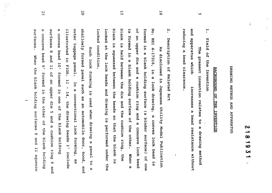 Document de brevet canadien 2181931. Description 19981007. Image 1 de 16