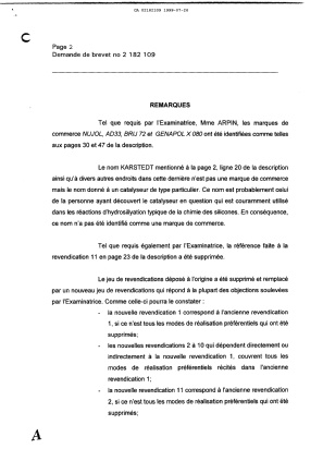 Canadian Patent Document 2182109. Prosecution-Amendment 19990726. Image 2 of 9