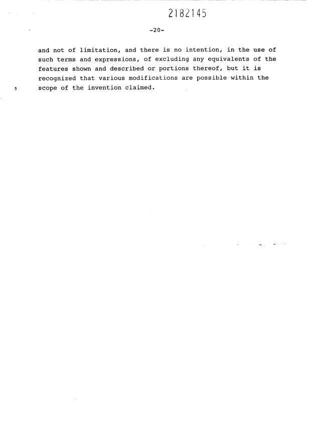 Canadian Patent Document 2182145. Description 20010516. Image 24 of 24
