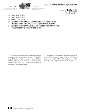 Document de brevet canadien 2182157. Page couverture 19980216. Image 1 de 1