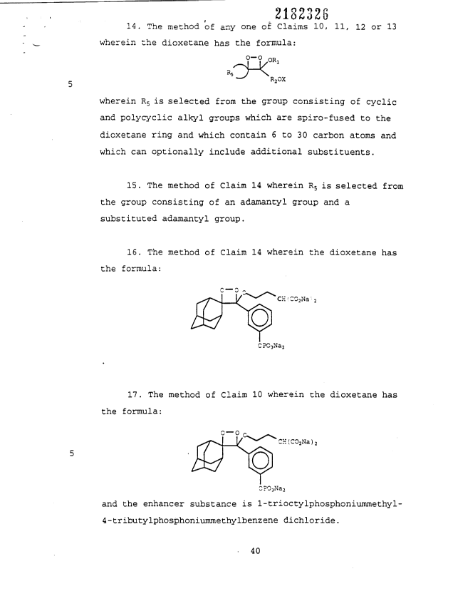 Document de brevet canadien 2182326. Revendications 19960730. Image 5 de 5