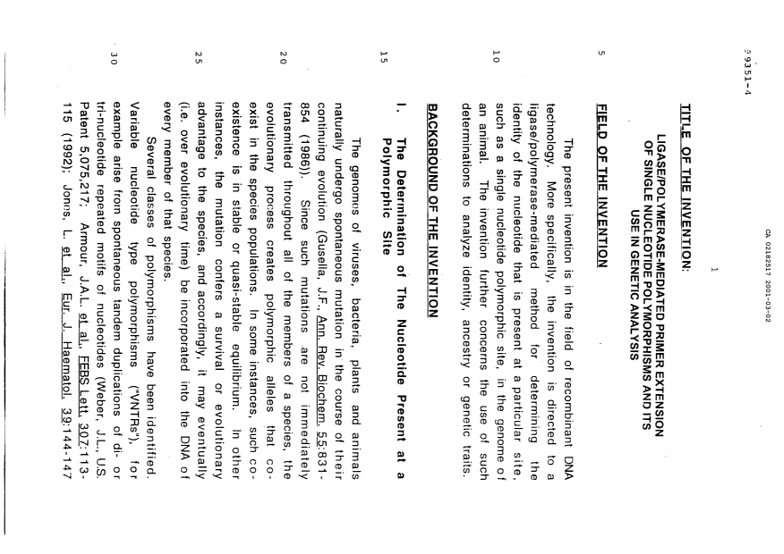 Canadian Patent Document 2182517. Prosecution-Amendment 20010302. Image 2 of 2