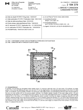 Document de brevet canadien 2184379. Page couverture 20020123. Image 1 de 1
