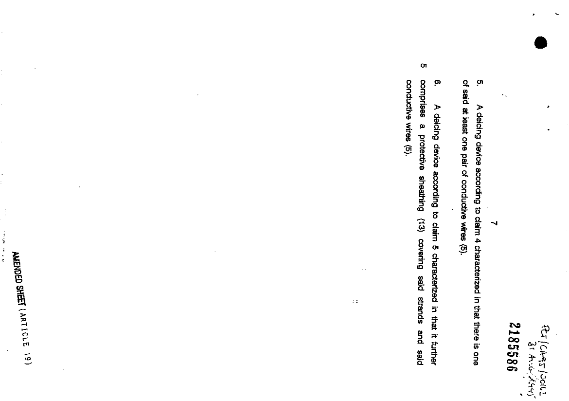 Document de brevet canadien 2185586. Revendications 19941222. Image 2 de 2