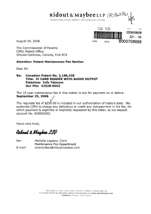 Document de brevet canadien 2186435. Taxes 20060808. Image 1 de 1