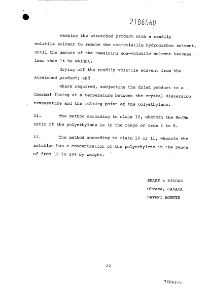 Document de brevet canadien 2186560. Revendications 19970123. Image 5 de 5