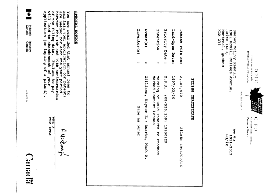 Canadian Patent Document 2186570. Assignment 19960926. Image 19 of 19