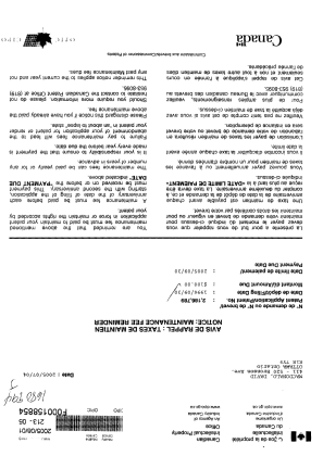 Document de brevet canadien 2186789. Taxes 20041201. Image 1 de 1
