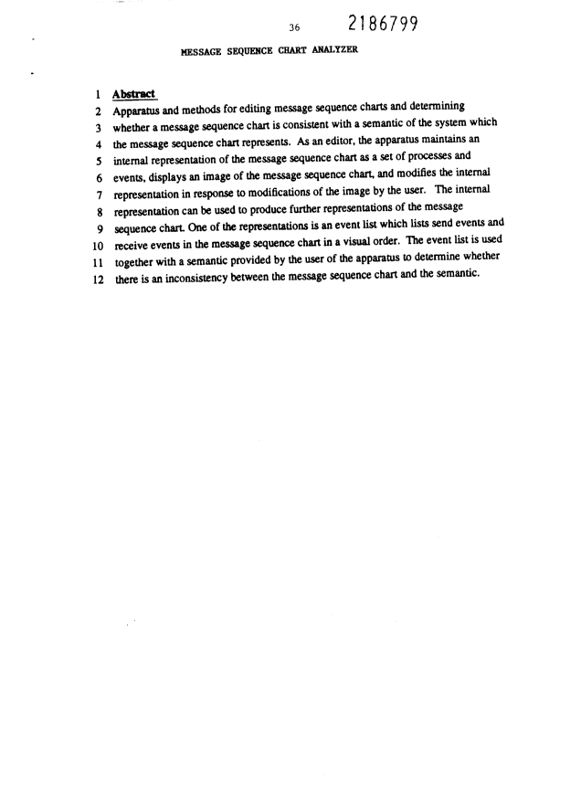 Document de brevet canadien 2186799. Abrégé 19970131. Image 1 de 1