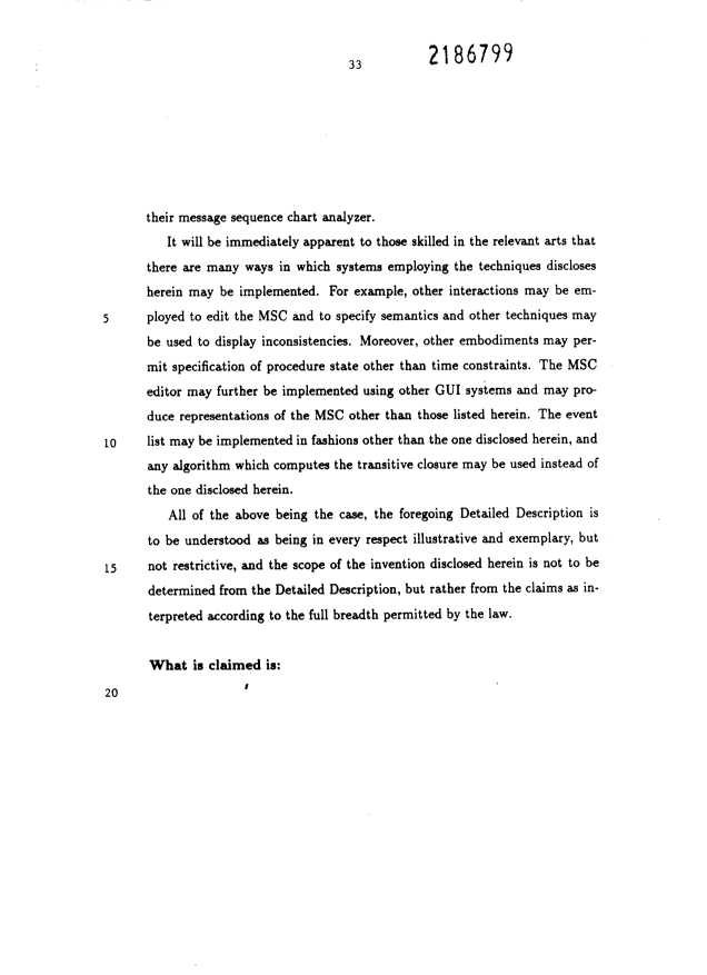 Document de brevet canadien 2186799. Description 19970203. Image 33 de 33