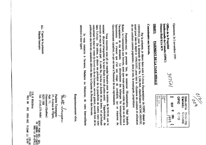 Canadian Patent Document 2186964. Prosecution-Amendment 19991102. Image 1 of 1