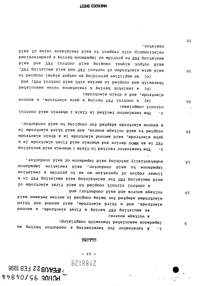Document de brevet canadien 2188128. Revendications 19951102. Image 1 de 4