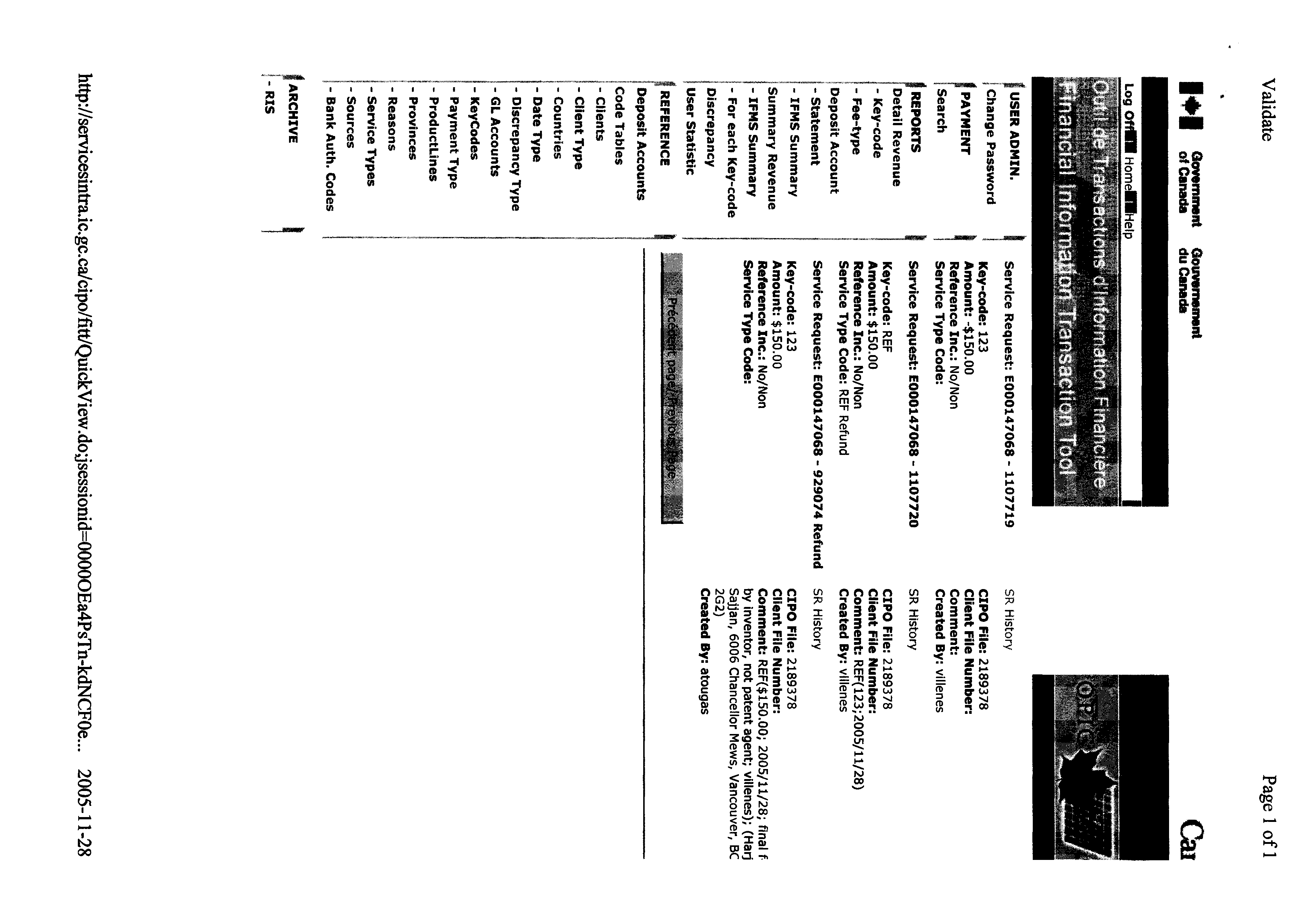 Canadian Patent Document 2189378. Correspondence 20041225. Image 3 of 3
