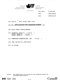 Document de brevet canadien 2189532. Page couverture 19970318. Image 1 de 1