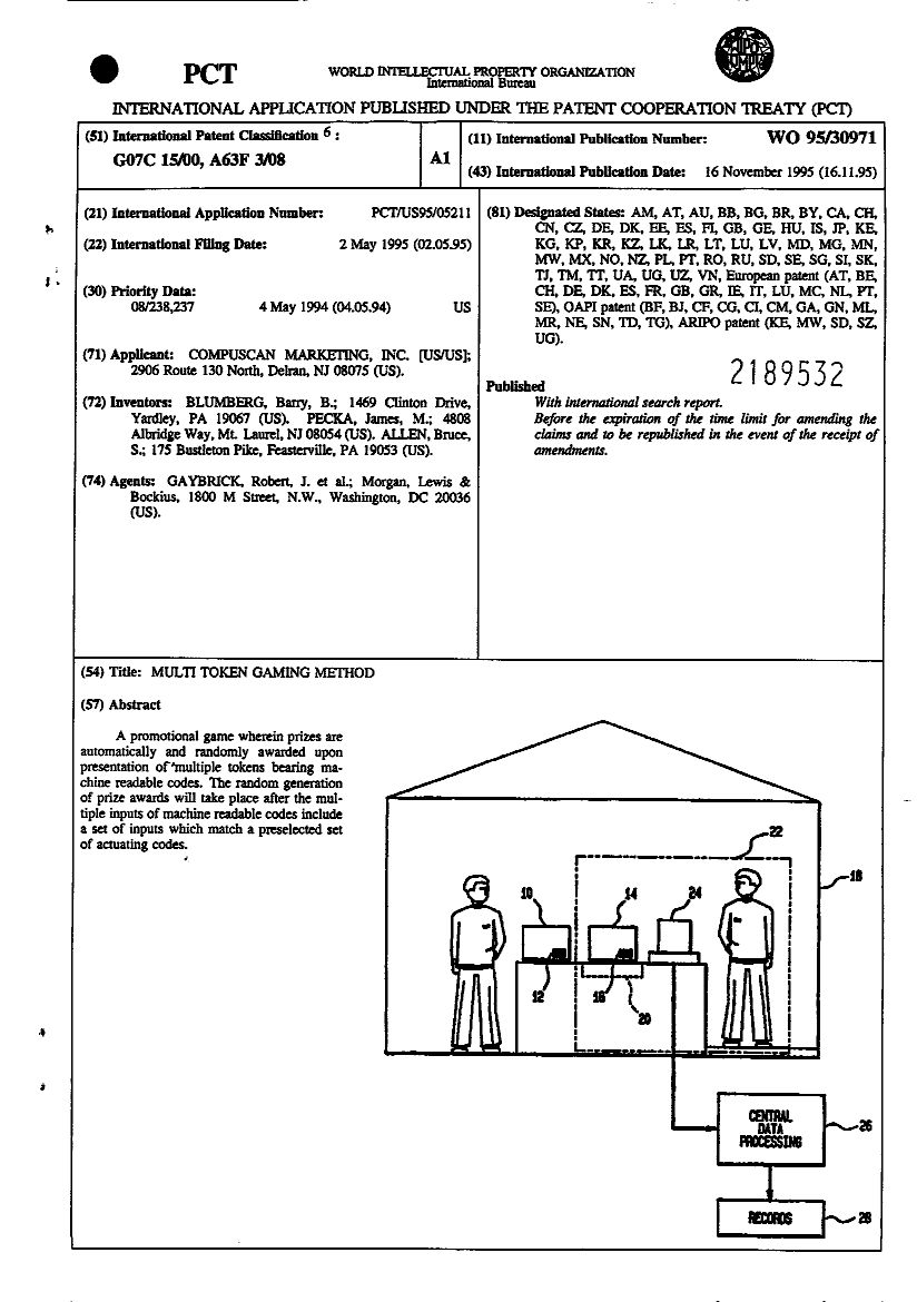 Document de brevet canadien 2189532. Abrégé 20020729. Image 1 de 1