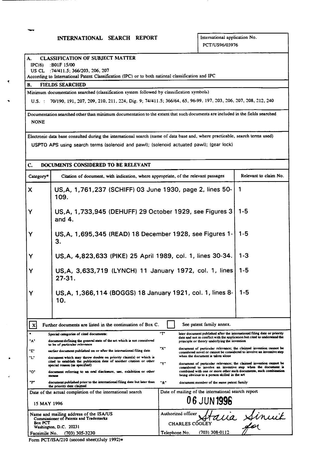 Document de brevet canadien 2191087. PCT 19961122. Image 1 de 3