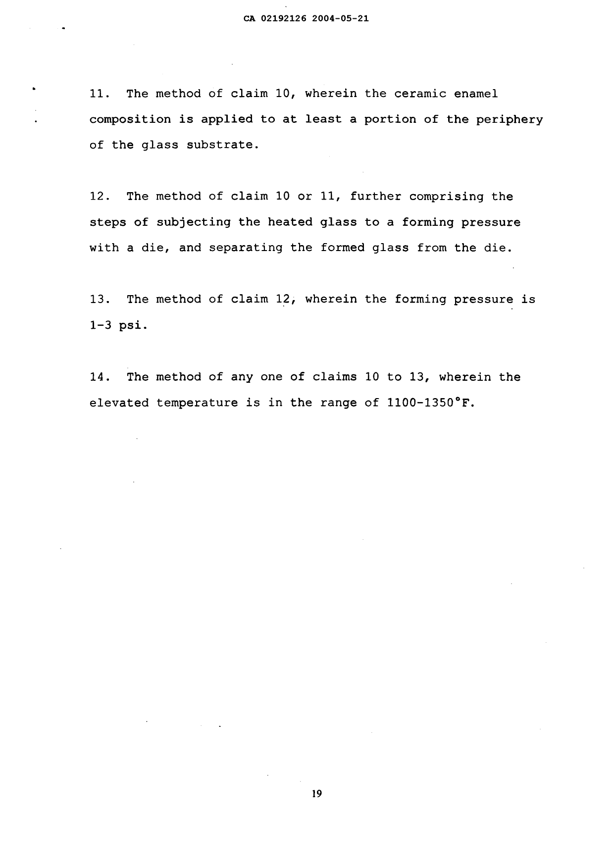 Canadian Patent Document 2192126. Claims 20040521. Image 3 of 3
