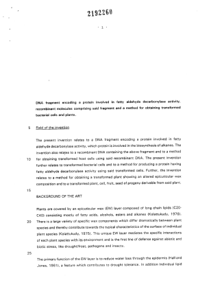 Document de brevet canadien 2192260. Description 19970408. Image 1 de 18