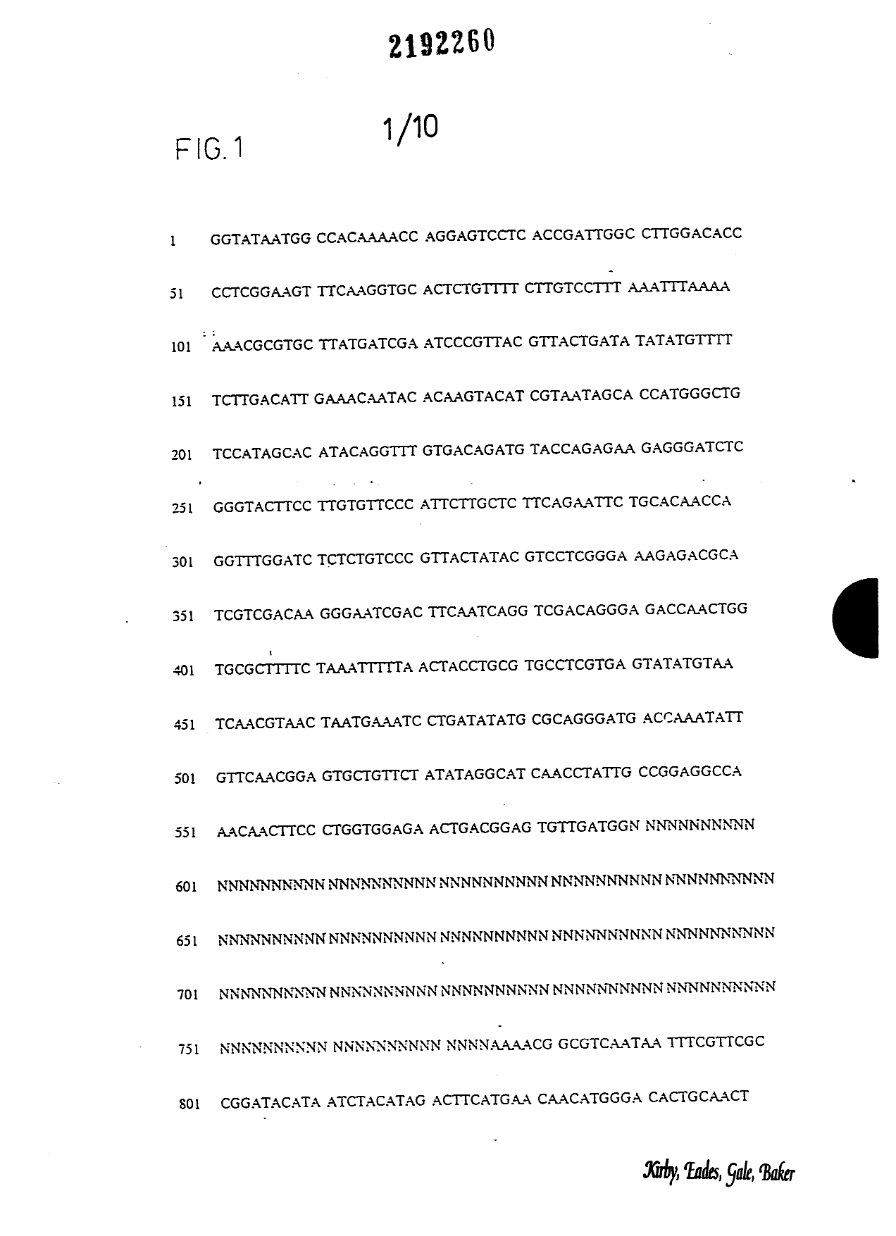 Document de brevet canadien 2192260. Dessins 19970408. Image 1 de 10