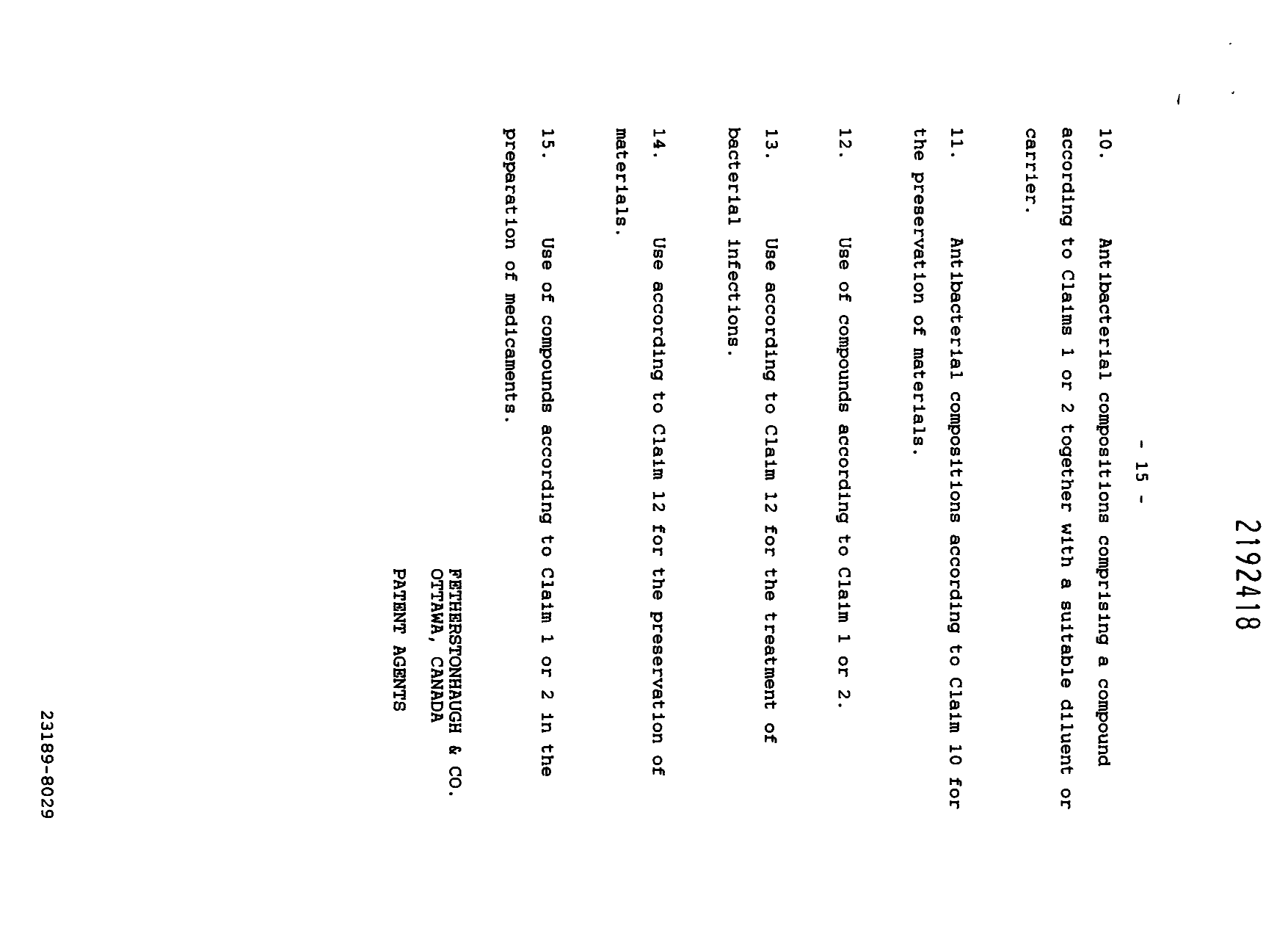 Document de brevet canadien 2192418. Revendications 19961209. Image 3 de 3