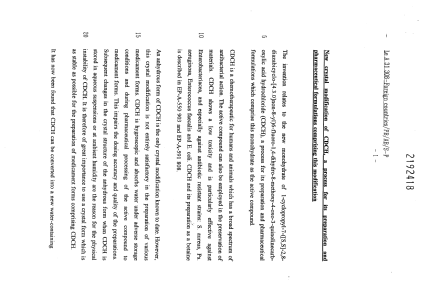 Canadian Patent Document 2192418. Description 19970409. Image 1 of 12