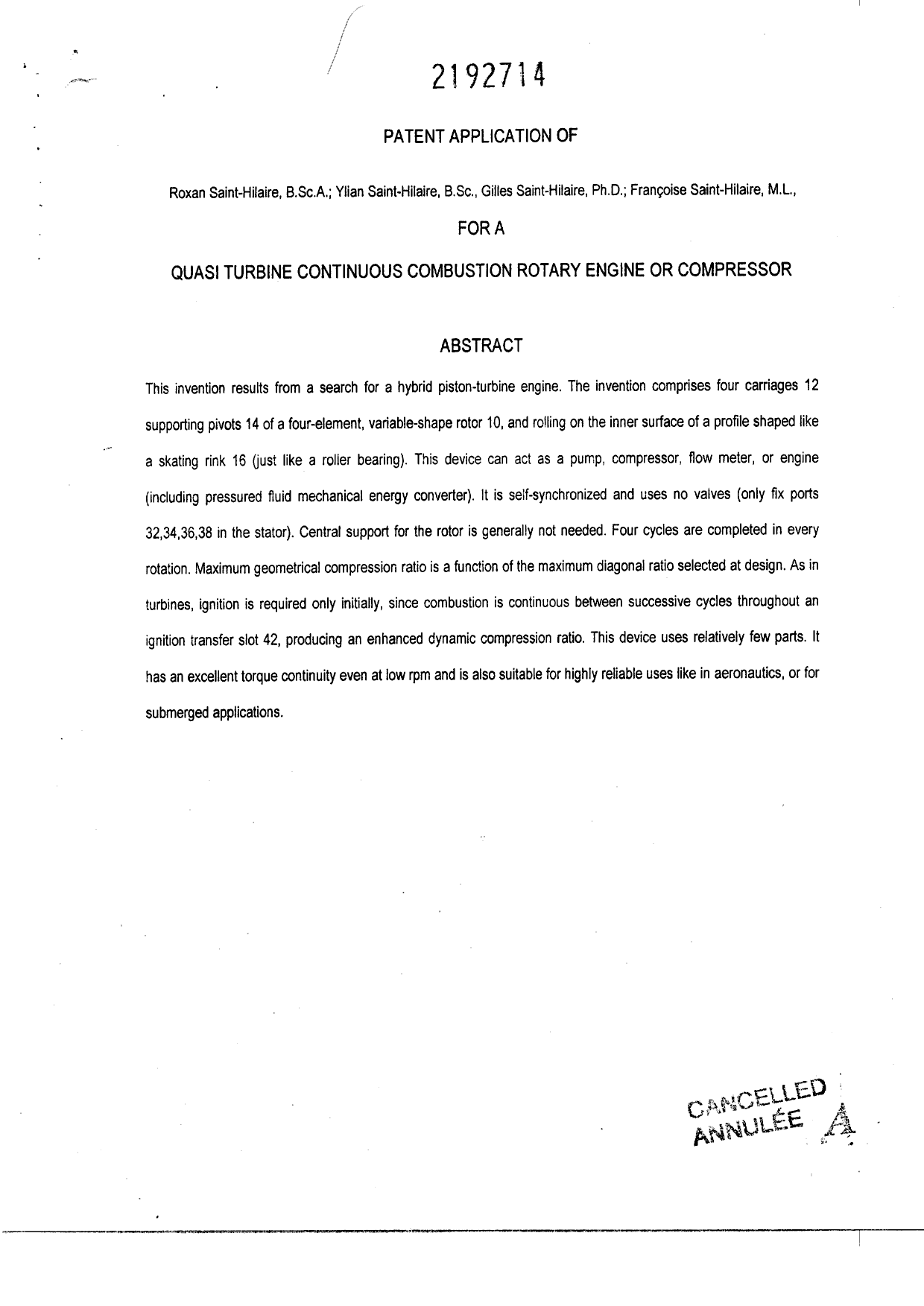 Canadian Patent Document 2192714. Prosecution-Amendment 19961211. Image 3 of 76