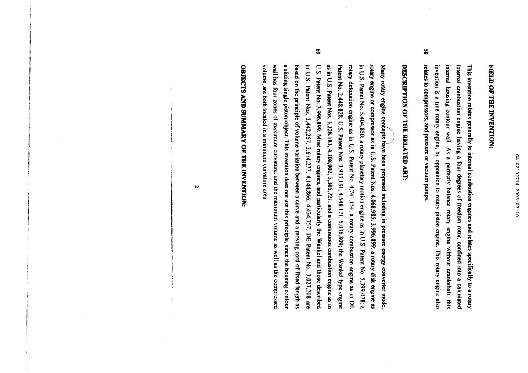 Document de brevet canadien 2192714. Poursuite-Amendment 20021210. Image 3 de 18