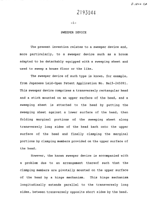 Document de brevet canadien 2193044. Description 20010402. Image 1 de 9