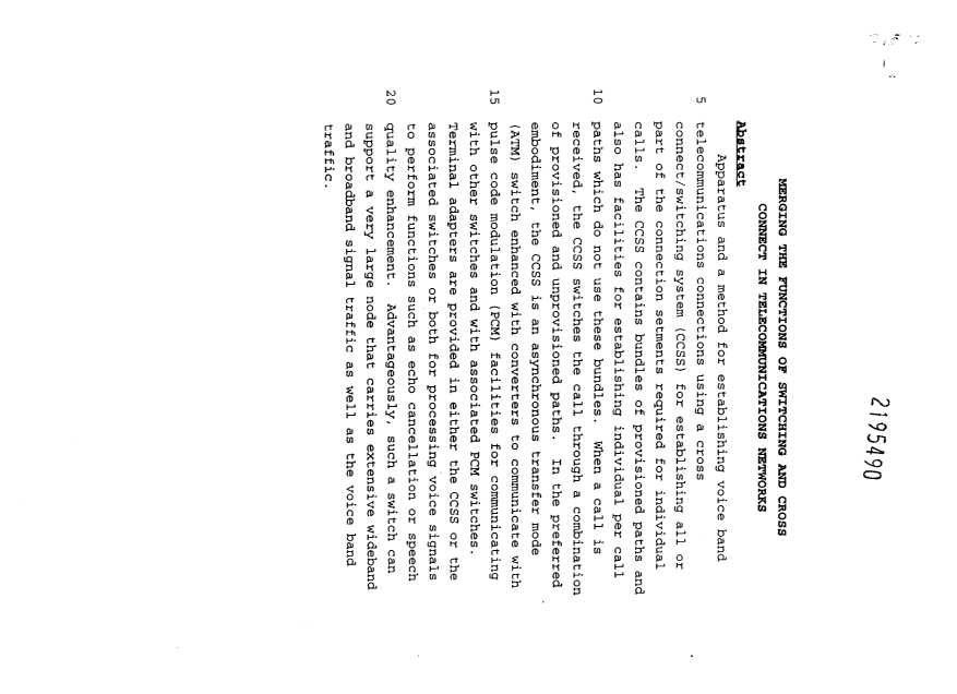 Document de brevet canadien 2195490. Abrégé 19970502. Image 1 de 1