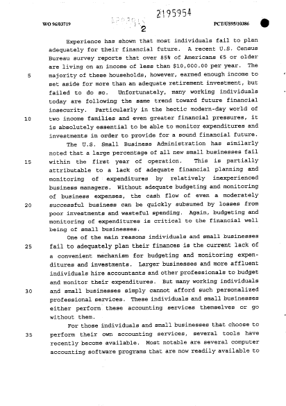Document de brevet canadien 2195954. Description 19960208. Image 2 de 63