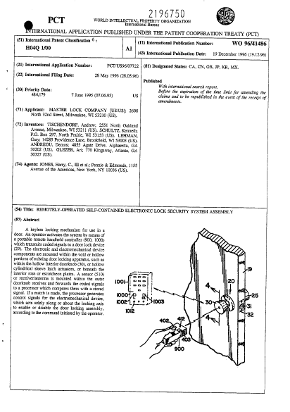 Canadian Patent Document 2196750. Abstract 19961219. Image 1 of 1