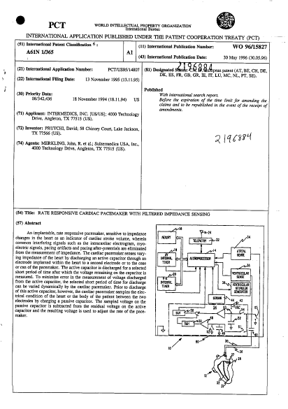 Canadian Patent Document 2196884. Abstract 20001106. Image 1 of 1