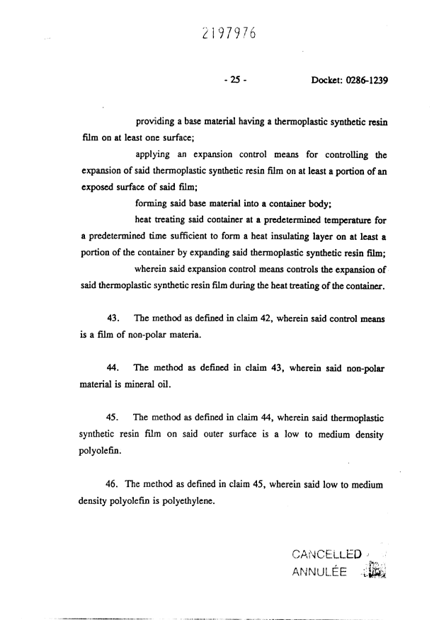 Canadian Patent Document 2197976. Prosecution-Amendment 20000623. Image 13 of 14
