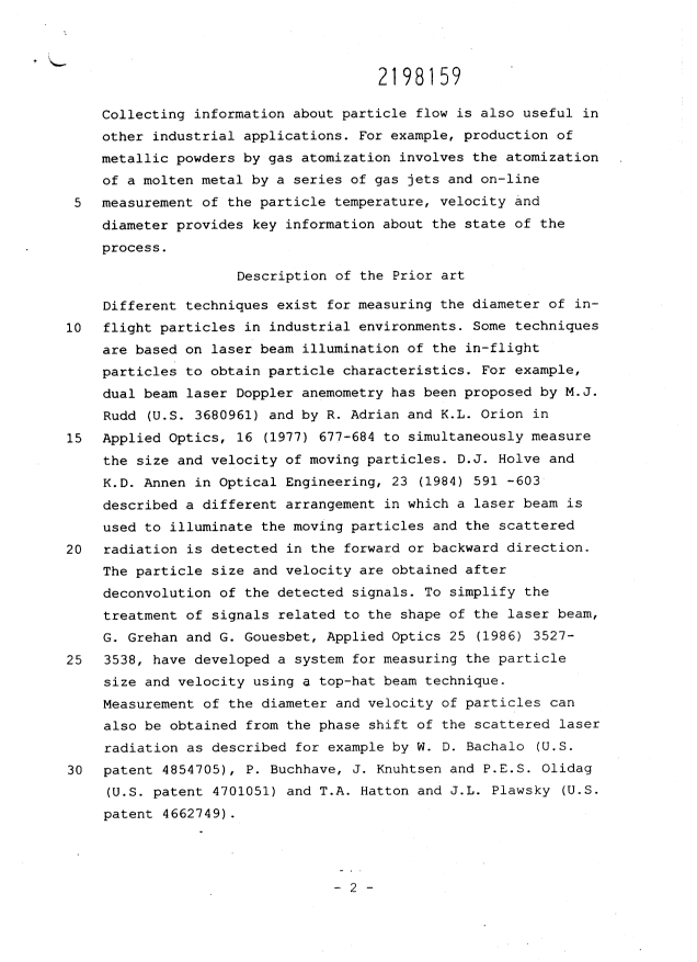 Document de brevet canadien 2198159. Description 19970526. Image 2 de 14