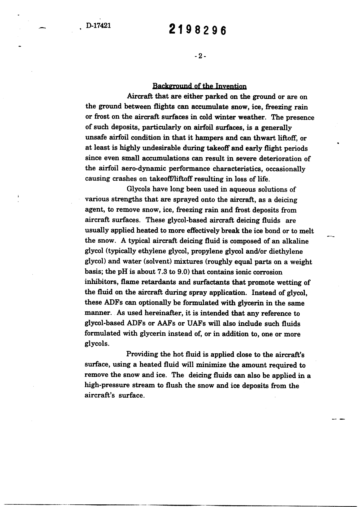 Canadian Patent Document 2198296. Description 20010307. Image 2 of 113