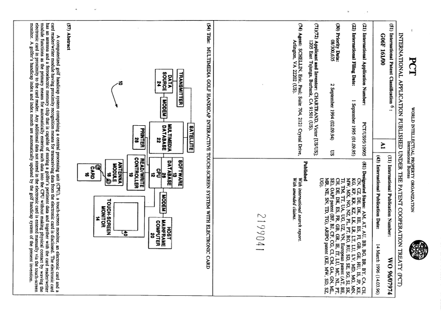 Document de brevet canadien 2199041. Abrégé 19970303. Image 1 de 1