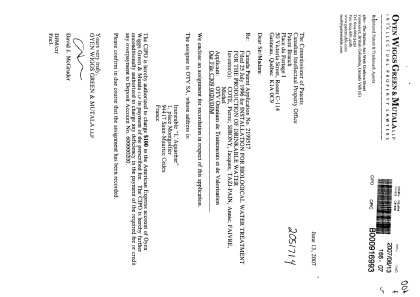 Canadian Patent Document 2199517. Assignment 20070613. Image 1 of 5