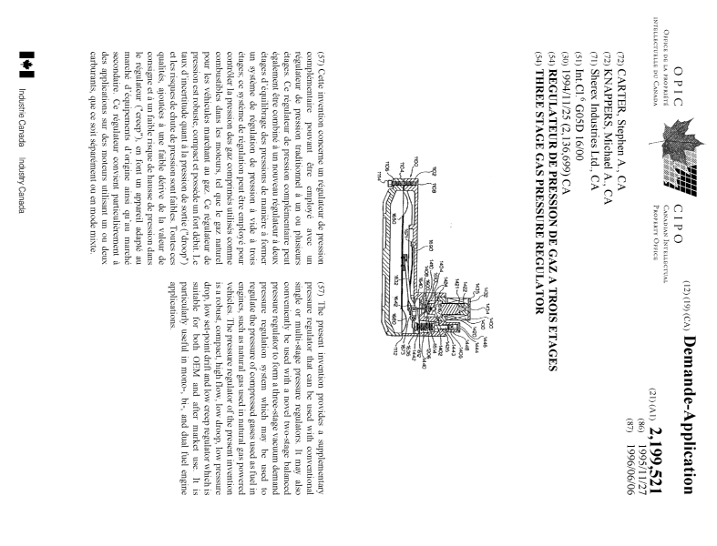 Document de brevet canadien 2199521. Page couverture 19970910. Image 1 de 1