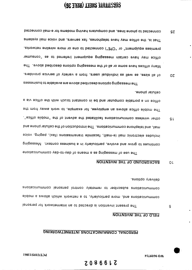 Canadian Patent Document 2199802. Description 19970312. Image 1 of 83