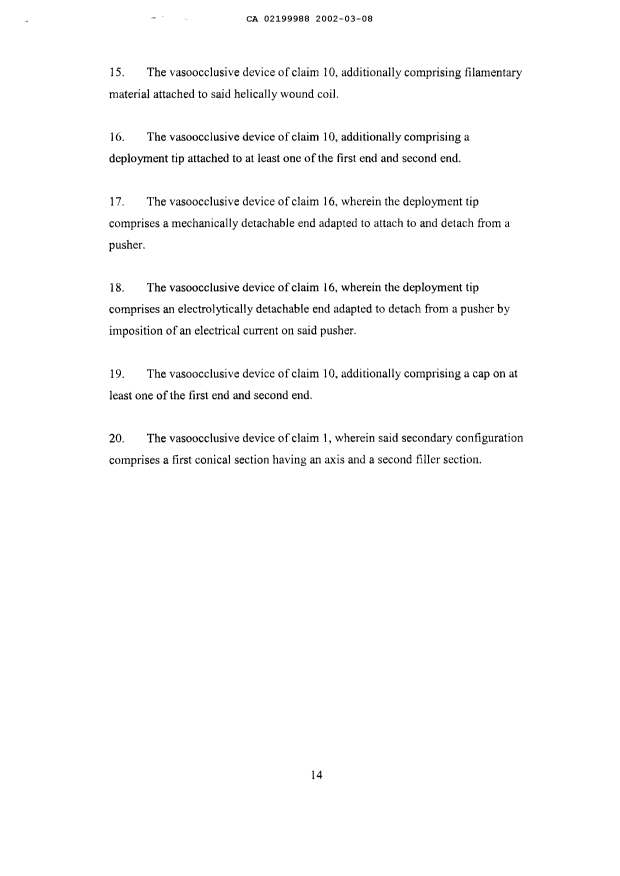 Document de brevet canadien 2199988. Revendications 20020308. Image 3 de 3