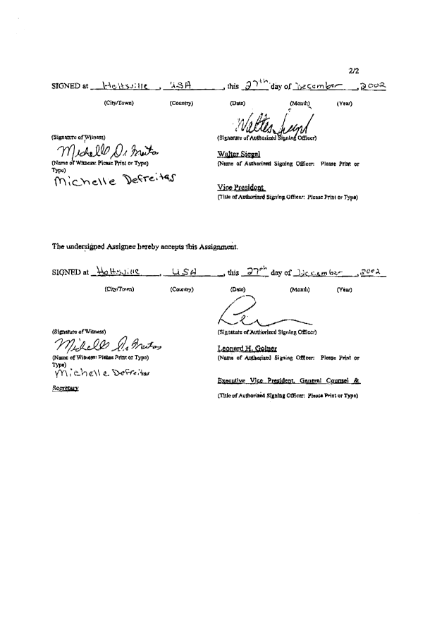 Document de brevet canadien 2200476. Cession 20031103. Image 3 de 3