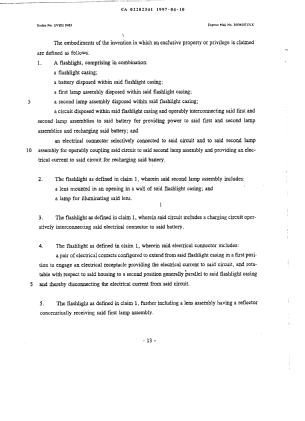 Document de brevet canadien 2202341. Revendications 19970410. Image 1 de 4