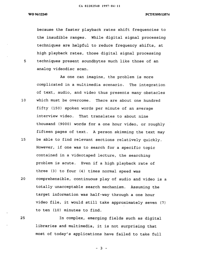 Canadian Patent Document 2202540. Description 19970411. Image 3 of 22