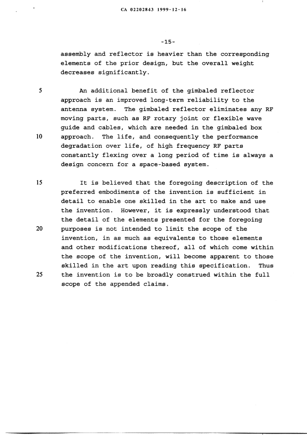 Document de brevet canadien 2202843. Description 19991216. Image 15 de 15