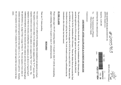 Canadian Patent Document 2205382. Correspondence 20090422. Image 1 of 2