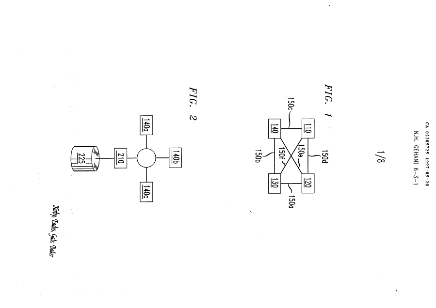 Document de brevet canadien 2205725. Dessins 19970520. Image 1 de 8