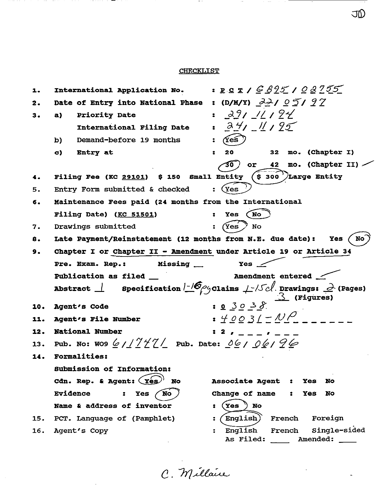 Document de brevet canadien 2205851. PCT 19970522. Image 1 de 23