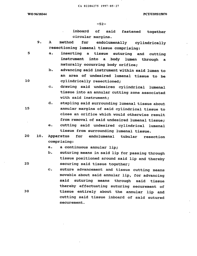 Document de brevet canadien 2206275. Revendications 19970527. Image 4 de 4