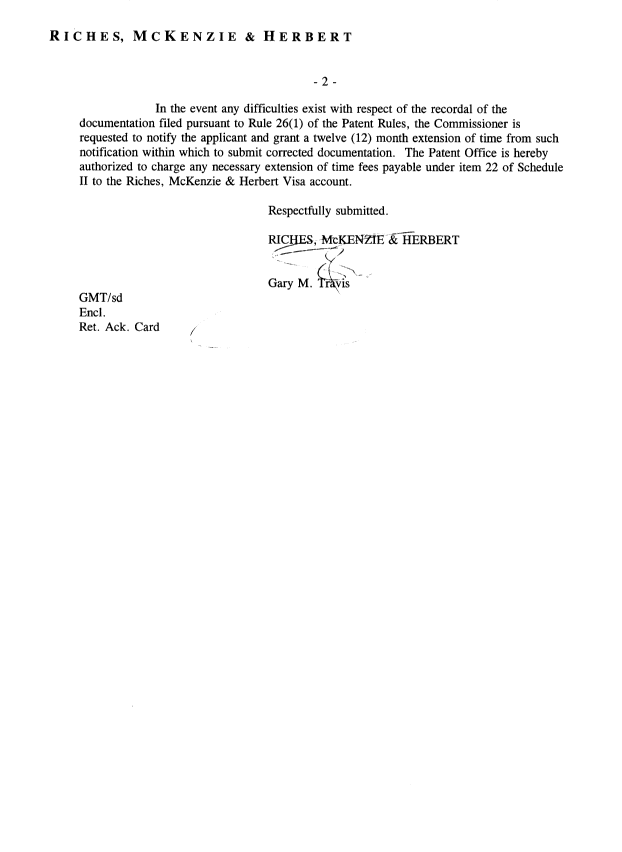 Document de brevet canadien 2206440. Cession 19980612. Image 2 de 2